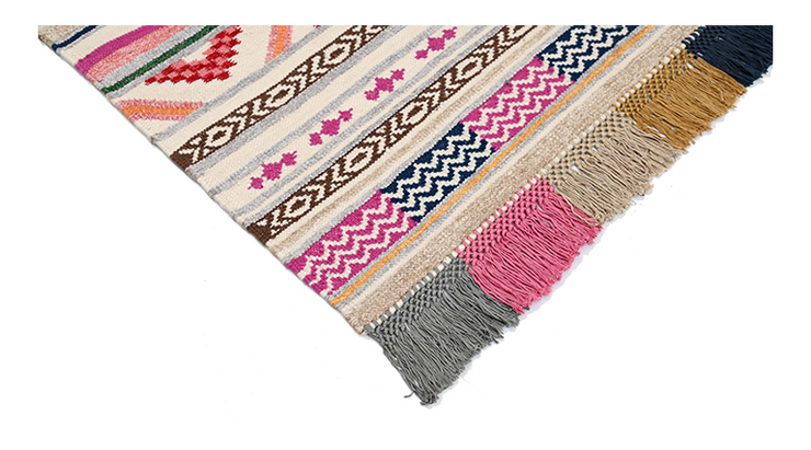 Zinna Hand-woven Dhurrie