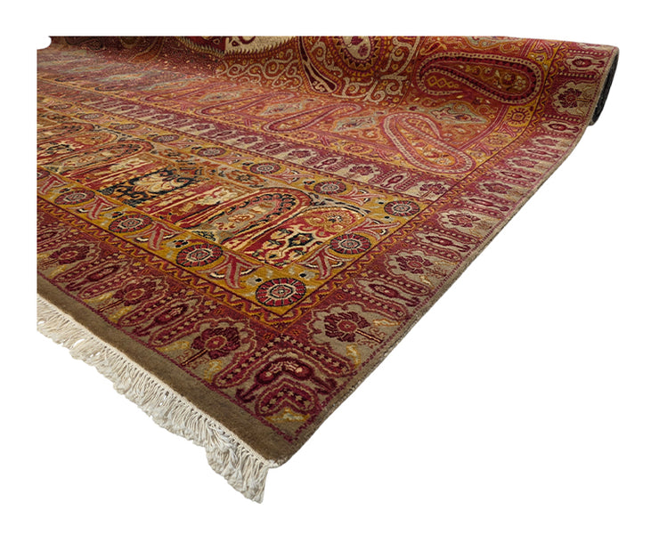 Jamavar Patchwork Hand-knotted Rug