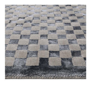 Checkmate Mocha Hand-Woven Rug