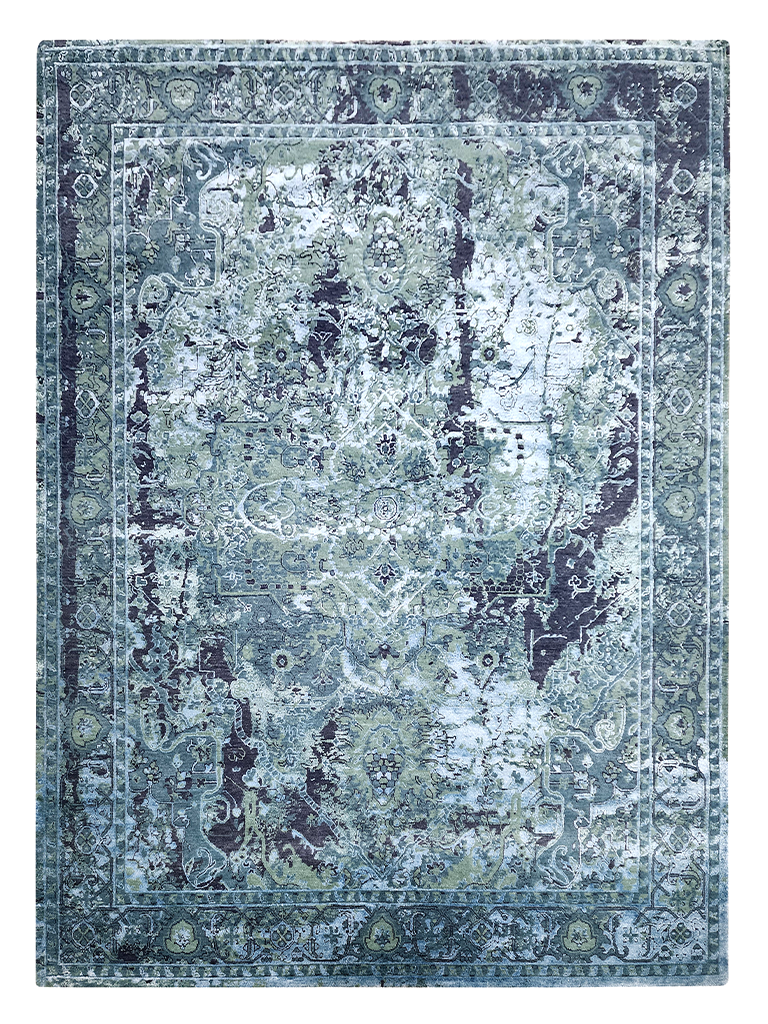 Azure Hand-knotted Rug – Kaati Carpets