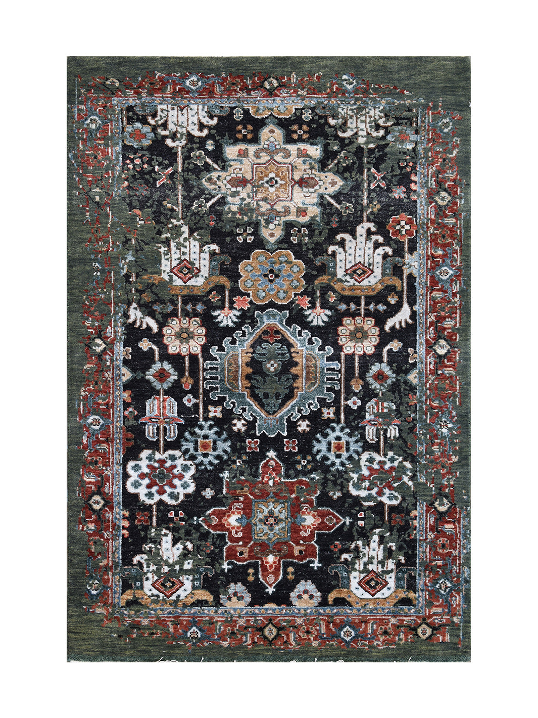 Kathri Rug Petron Hand-knotted Rug – Kaati Carpets