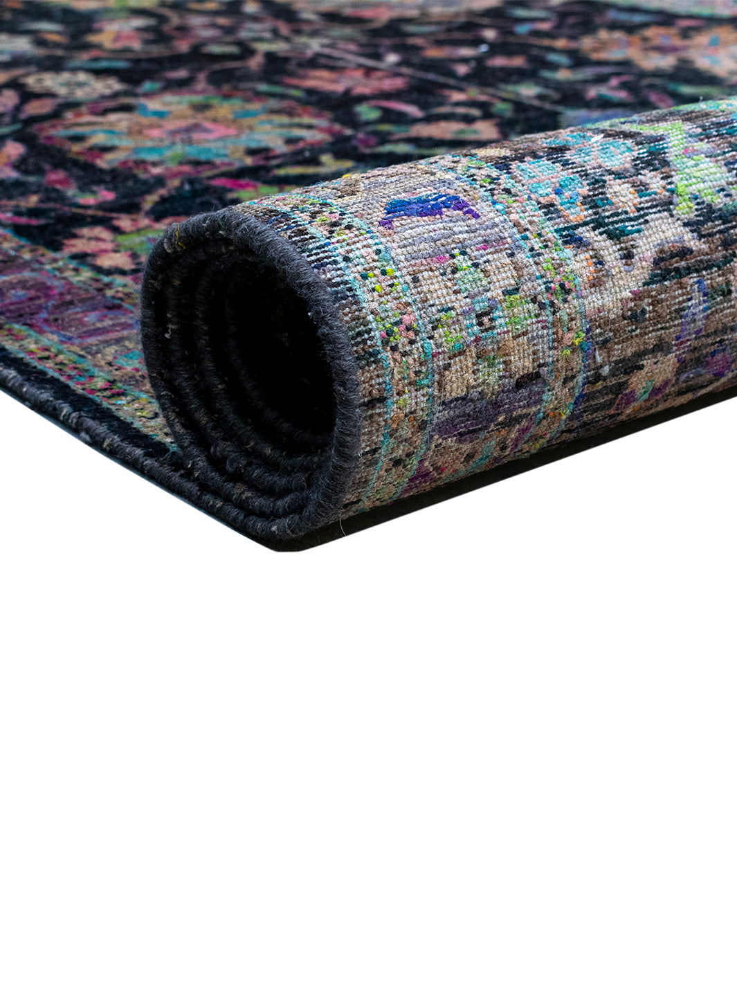 Kathri Rug Midnight scene Hand-knotted Rug – Kaati Carpets